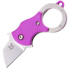 Fox Knives FX-536 P FOX MINI-TA FOLD. KNIFE PINK NYLON HDL-1.4116 STAINLESS ST. SANDBL. BLD