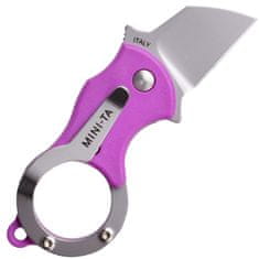 Fox Knives FX-536 P FOX MINI-TA FOLD. KNIFE PINK NYLON HDL-1.4116 STAINLESS ST. SANDBL. BLD
