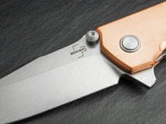 Böker Plus 01BO165 Kihon Copper vreckový nôž s asistenciou 8,5 cm, Stonewash, meď, nylonové puzdro