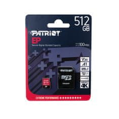 Patriot Pamäťová karta Patriot MicroSD SDXC V30, 512GB, (PEF512GEP31MCX)