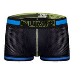 Temptly Čierne klasické sieťované pánske boxerky PUMP XL