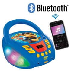 Lexibook Svietiaci Bluetooth CD prehrávač Labková patrola