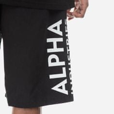 Alpha Industries  plavky Side Print Board Short pánske šortky Čierna M