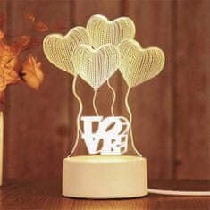 HOME & MARKER® 3D LED svetlo lásky | LEDLOVE Láska