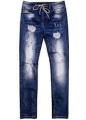 Recea Pánske džínsové nohavice Andreredin tmavo jeansová L