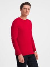 OMBRE Klasický pánsky sveter Pheselus červená XL