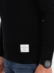 OMBRE Klasický pánsky sveter Avawr čierna L