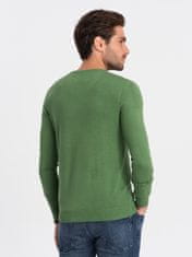 OMBRE Klasický pánsky sveter Pheselus zelená L