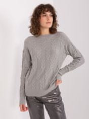 Wool Fashion Dámsky klasický sveter Tilgula šedá Universal