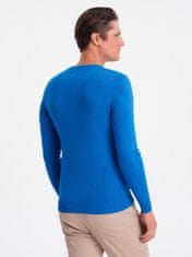 OMBRE Klasický pánsky sveter Launcebuz modrá S