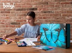 BAAGL Skladací školský kufrík Butterfly s kovaním
