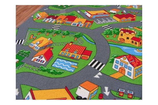 Dywany Lusczów Detský koberec ROAD farebný