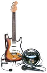 BONTEMPI Elektrická rocková gitara so zosilňovačom, mikrofónom a headsetom