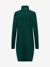 ONLY Zelené dámske melírované svetrové šaty ONLY Silly S