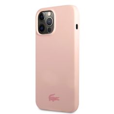 Lacoste Zadný kryt Liquid Silicone Glossy Printing Logo pre iPhone 13 Pro Pink