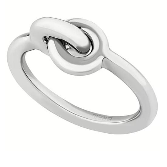 Breil Minimalistický oceľový prsteň Tie Up TJ348