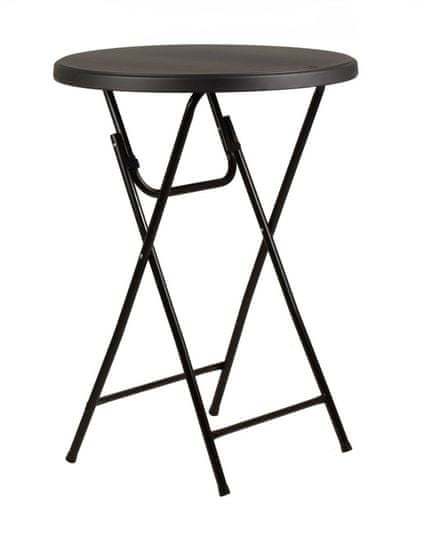 YOUR BRAND Ohio cateringový barový stôl Ø81 x 110 cm - čierny
