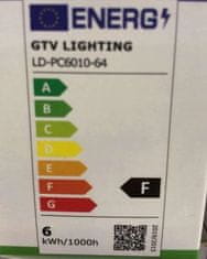 GTV LED žiarovka GU10 6W studená biela 440 lm