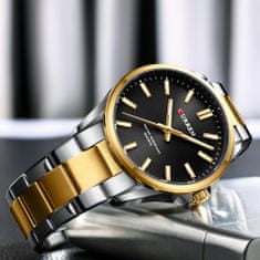 Curren Pánske analógové hodinky Eager zlatá Universal