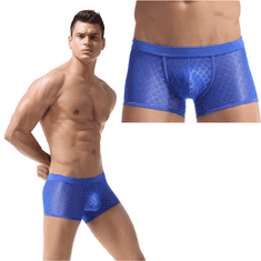 Temptly Sexy pánske sieťované boxerky modré veľkosť L/XL