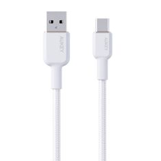 Aukey Aukey CB-NAC1 kábel USB-A na USB-C 1 m (biely)