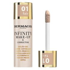 Dermacol Vysoko krycí make-up a korektor Infinity (Multi-Use Super Coverage Waterproof Touch) 20 g (Odtieň 02 Beige)