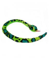 Hollywood Plyšový had zelený škvrnitý - 100 cm
