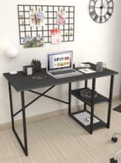 VerDesign BUSTOS písací stôl s policami 60 x 120, antracit 