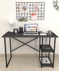 VerDesign BUSTOS písací stôl s policami 60 x 120, antracit 