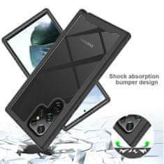 Techsuit Defense360 Pro - Ochranný kryt s fóliou pre Samsung Galaxy S24 Ultra - Čierna KP30196