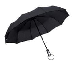 Popron.cz Automatický skládací deštník - černý (APT)