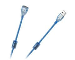 LP Kábel USB 2.0 Az-Am, predlžovanie 5 m, obrazovka + filter modrý KPO3866-5