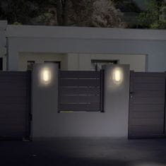 Solight LED vonkajšie svietidlo 13W, 910lm, 4000K, IP54, 21cm, oválne šedé
