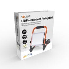 Solight LED prenosný reflektor 50W/230V/4000K/4500Lm/IP65, sklopný stojan