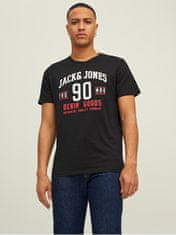 Jack&Jones 3 PACK - pánske tričko JJETHAN Regular Fit 12221269 Black/White/Navy (Veľkosť XL)