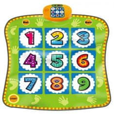 RAMIZ Tanečný koberec s číslami zelený