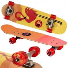 Redo Drevený skateboard Flaming