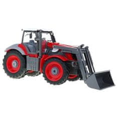 RAMIZ Traktor s vlečkou na diaľkové ovládanie - červený