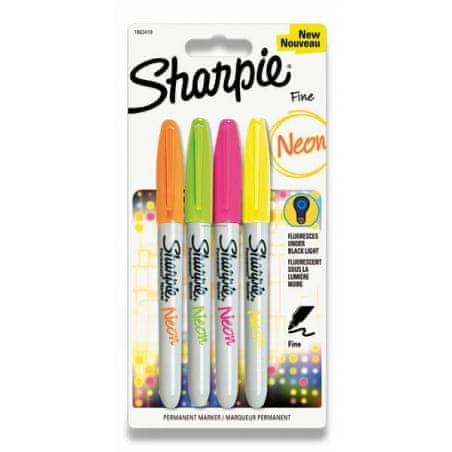 Sharpie SHARPIE FINE Neon- Set permanentných popisovačov
