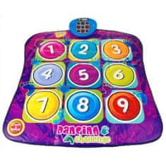 RAMIZ Tanečný koberec s číslami fialový