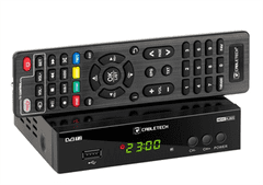 Cabletech Set-top box CABLETECH URZ0336B, DVB-T2/C, H.265 HEVC, scart