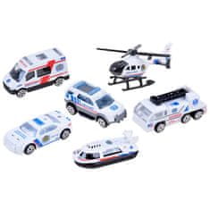 BB-Shop Ambulancia sada 6 kusov kovových rezorkov ZA3505