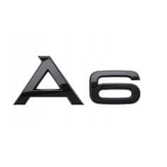 BB-Shop A6 Emblem Logo odznak Audi A6 Black REAR SPORT