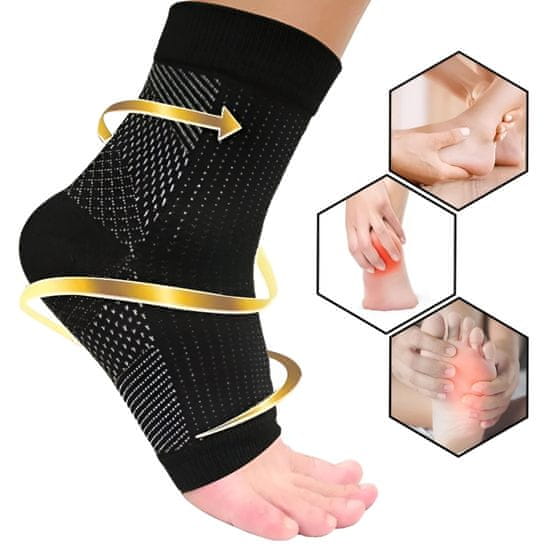 SOLFIT® Kompresné ponožky s otvorenou špičkou s medenými vláknami (1 pár) | OPEDIA