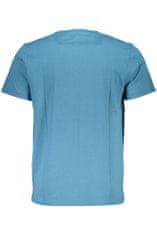 GianMarco Venturi  Perfektné Pánske Tričko Krátky Rukáv Modrá Farba: Modrá, Veľkosť: 2XL