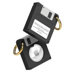 Elago AirTag Floppy Disk Case - Puzdro v tvare diskety pre AirTag, Čierna