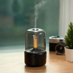 Smart Plus Aroma Luxe difuzér - prenosný zvlhčovač vzduchu USB s efektom svetla sviečok na aromaterapiu
