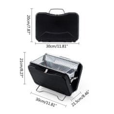 AFF  3727 Prenosný kufríkový gril čierna
