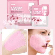 Bodybite Japonská bahenná maska sakura (12ks) | SAKURACLAY