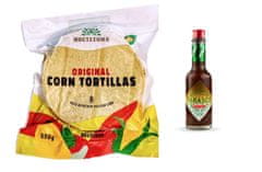 LaProve Tortilla Pravé mexické tortilly s Nixtamalom, vegánske, non-GMO 500G & TABASCO Chipotle 60 ml